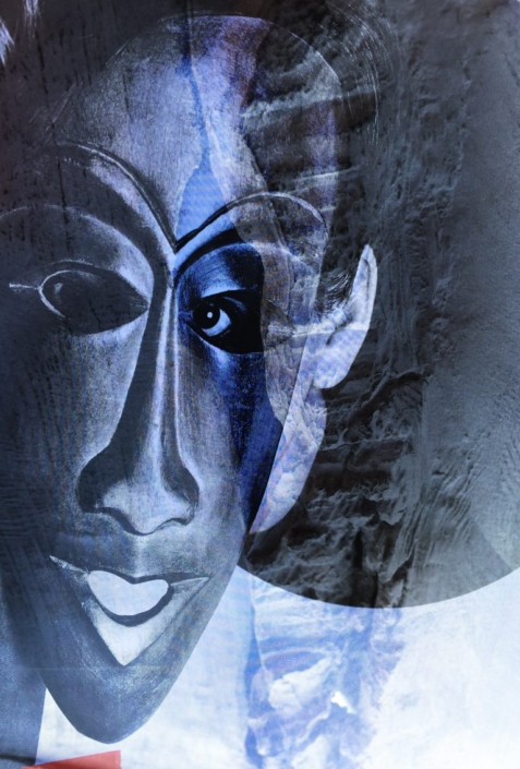 Rue de regard bleu